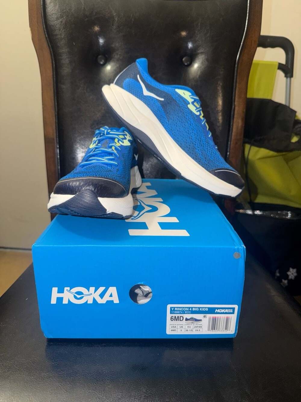 Hoka Rincon 4 Big Kids Running Shoes Size 6MD